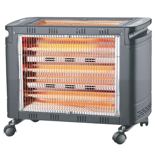 Mika MH302 - 2 Way Quartz Heater, 2000W - Grey - Red Rhino
