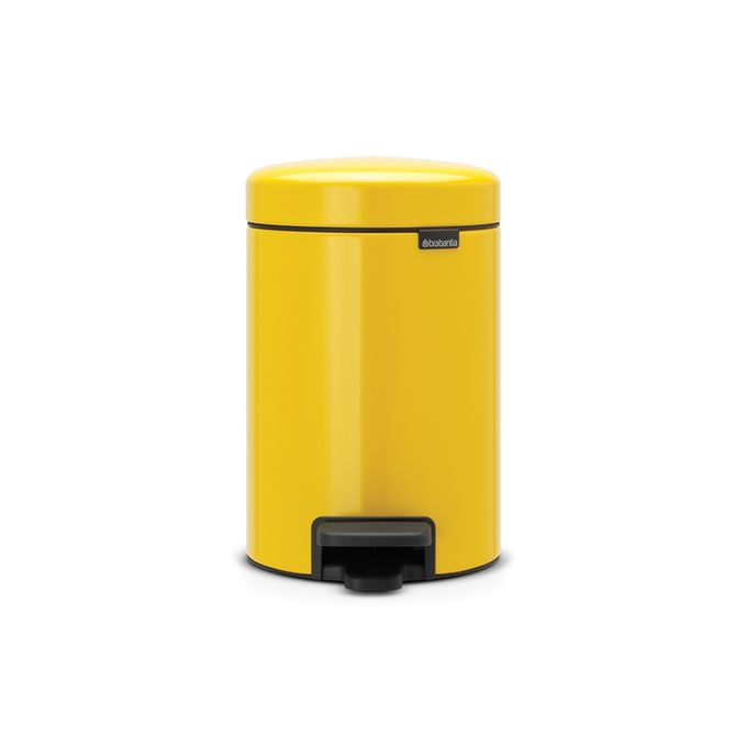 Newicon Pedal Bin 5L - Daisy Yellow - Red Rhino