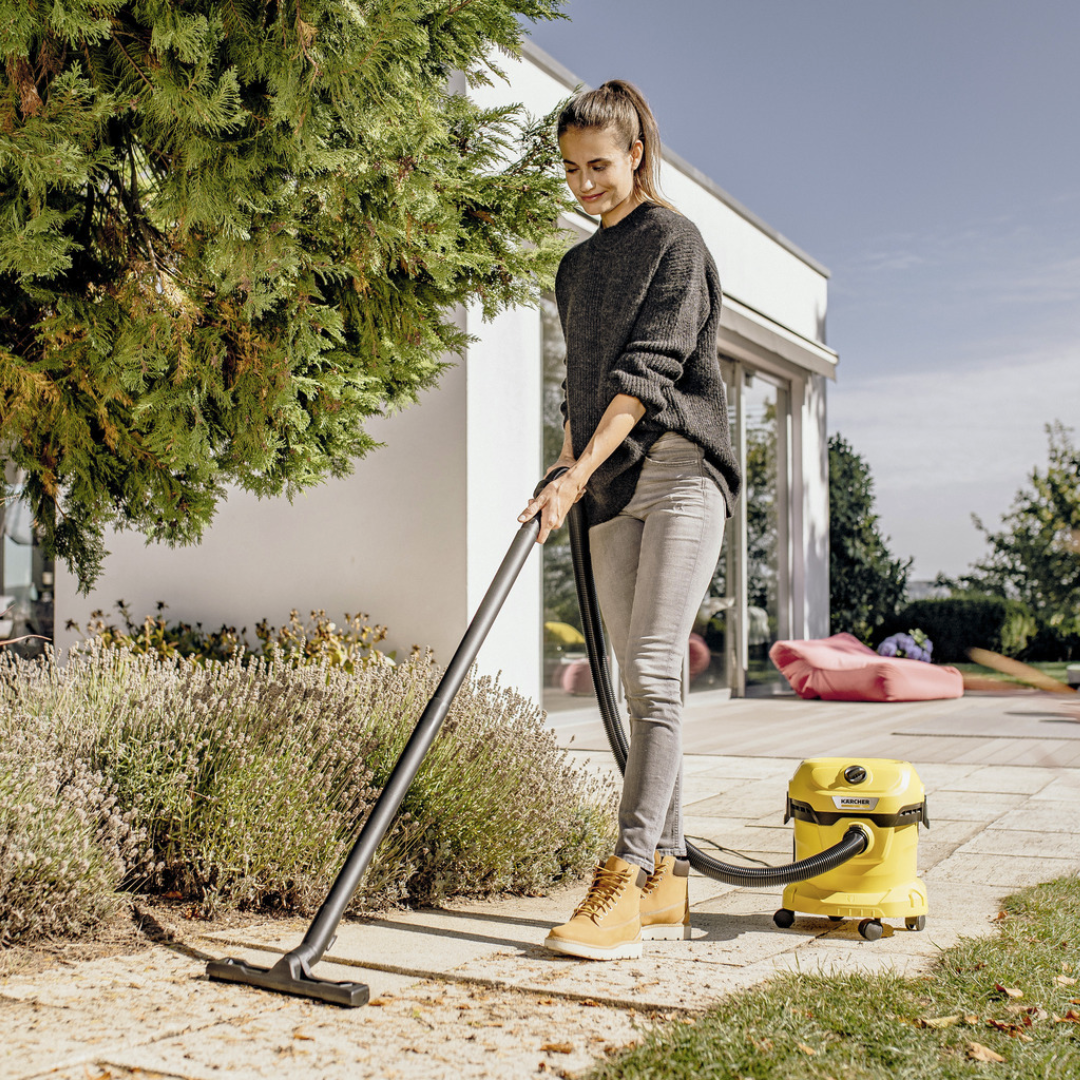 Karcher WD 2 Plus Wet and Dry Vacuum Cleaner + Blower 12L - Red Rhino