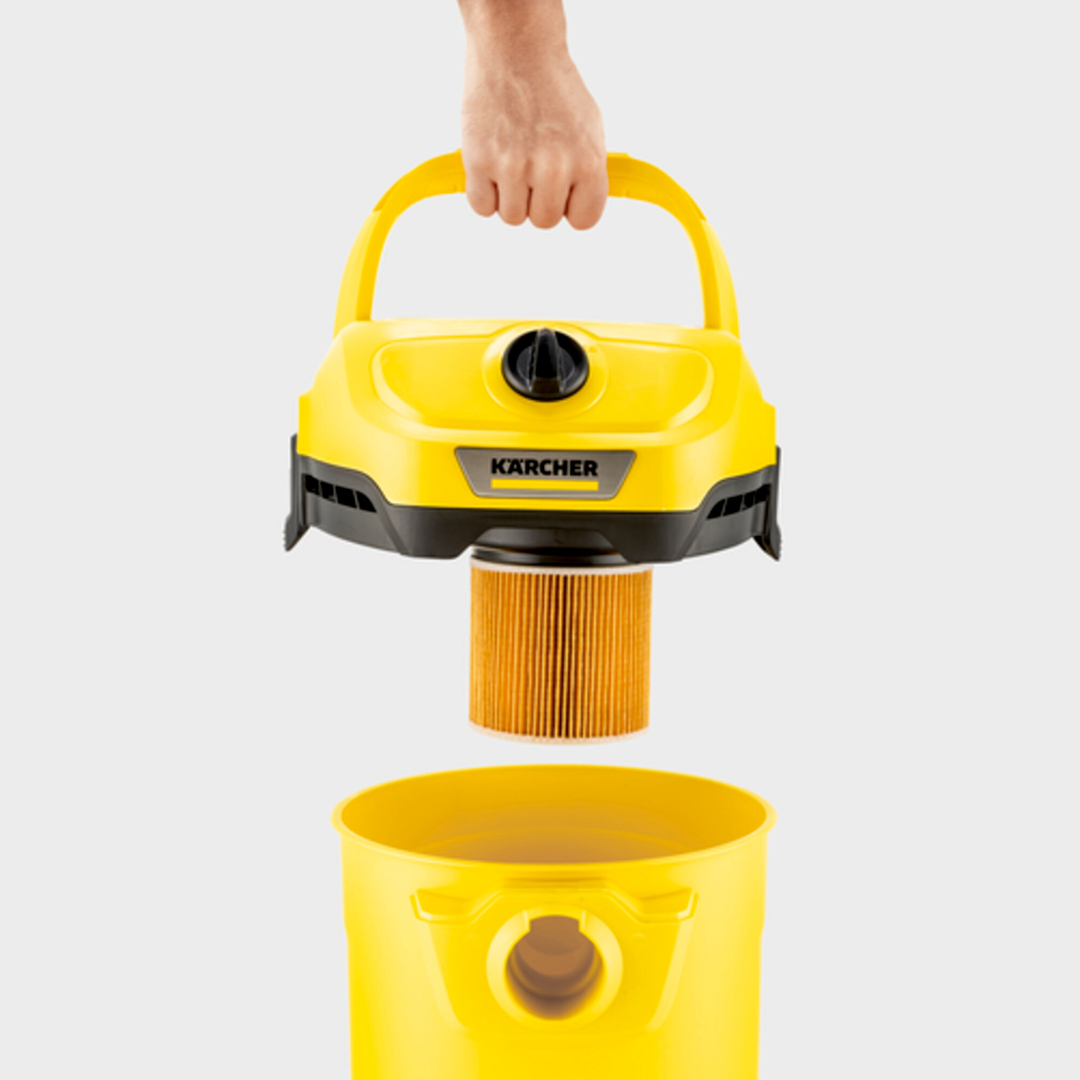 Karcher WD 2 Plus Wet and Dry Vacuum Cleaner + Blower 12L - Red Rhino