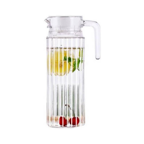 Crystle premium 1-litre glass jug, front view
