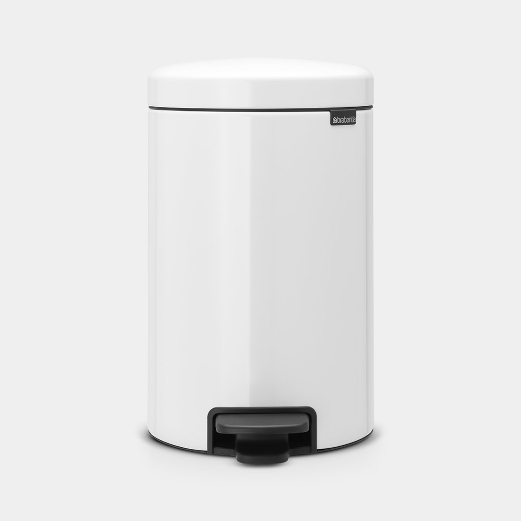 Newicon Pedal Bin 20L - White - Red Rhino