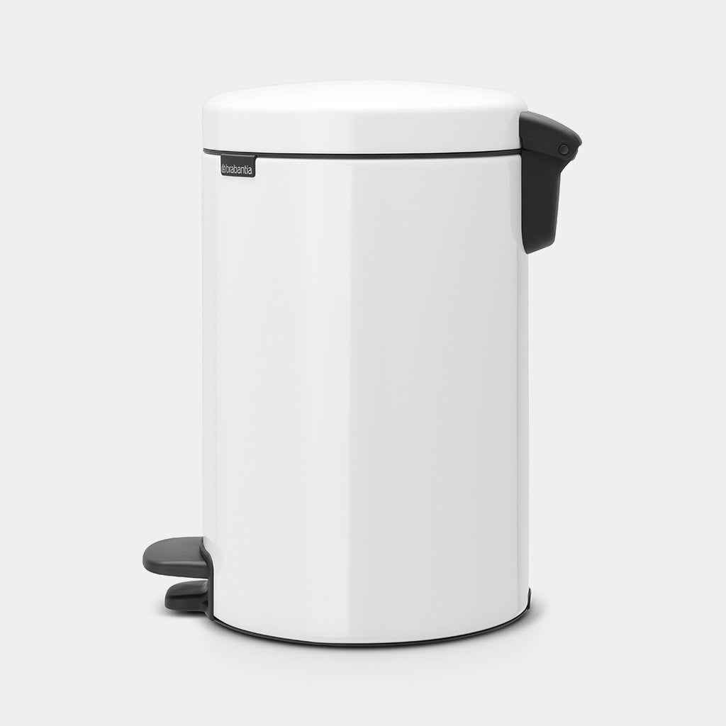 Newicon Pedal Bin 20L - White - Red Rhino