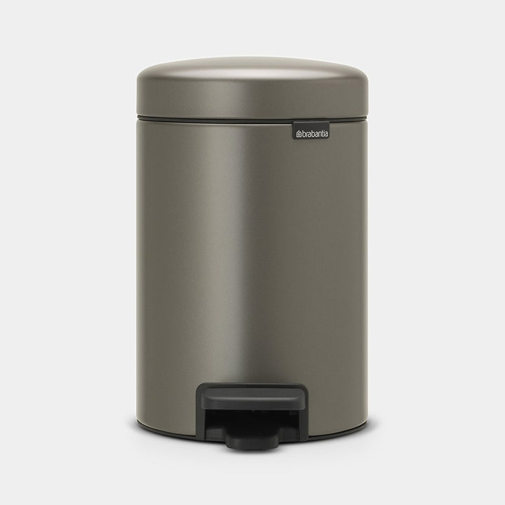 Newicon Pedal Bin 5L - Platinum - Red Rhino