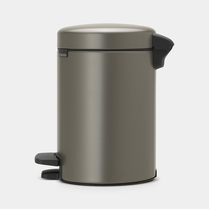 Newicon Pedal Bin 5L - Platinum - Red Rhino