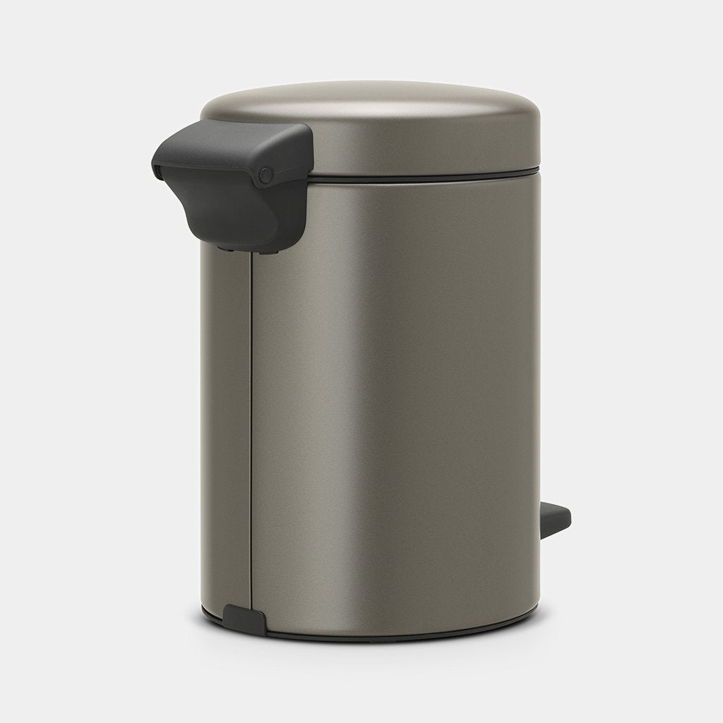 Newicon Pedal Bin 5L - Platinum - Red Rhino