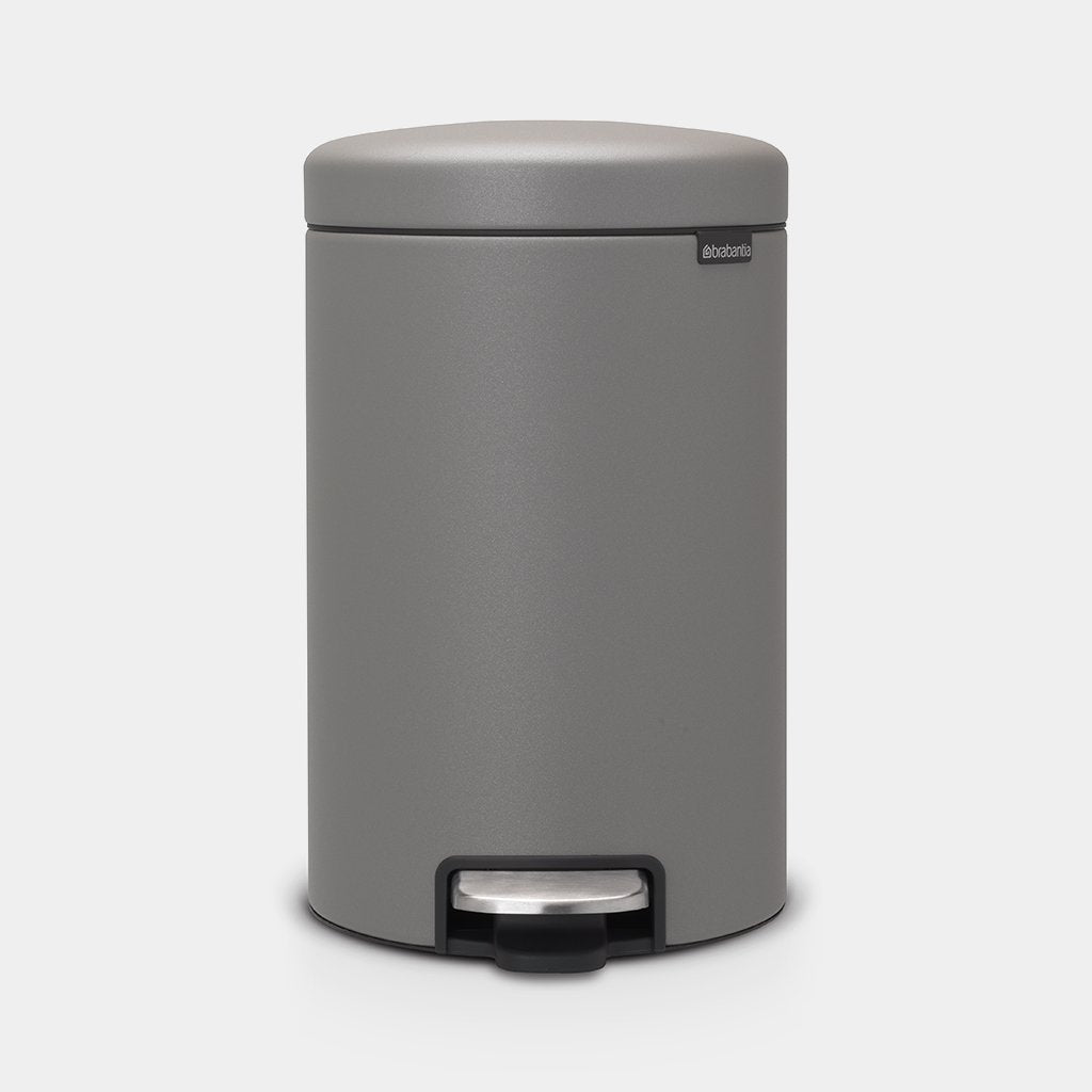 Newicon Pedal Bin 12L - Mineral Concrete Grey