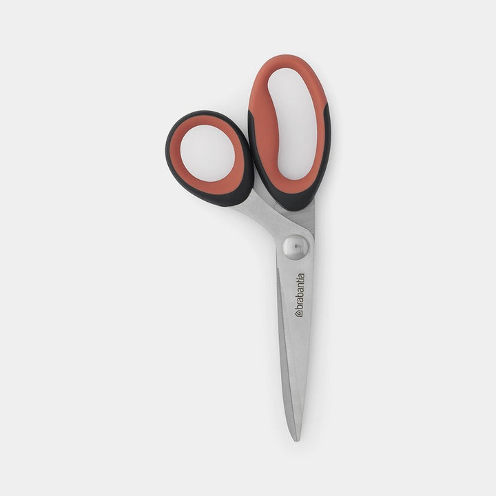Terracotta-pink Tasty Colours kitchen scissors, product view