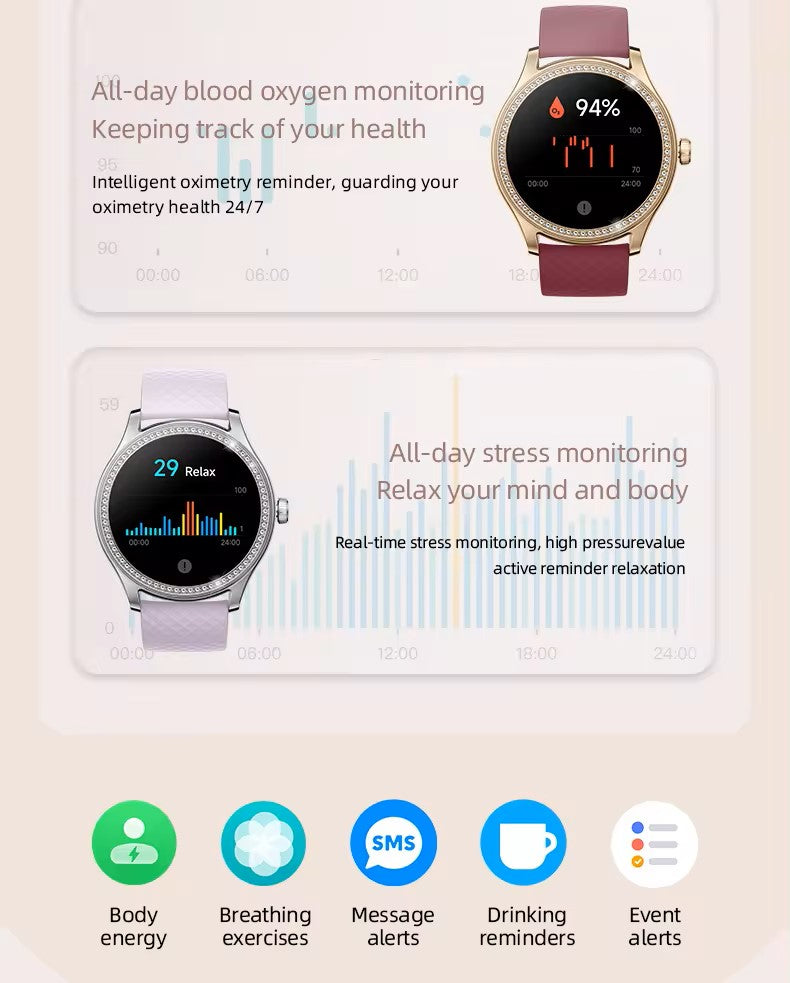 AceFit Royalty Pro Smart Watch IDW22 - Red Rhino