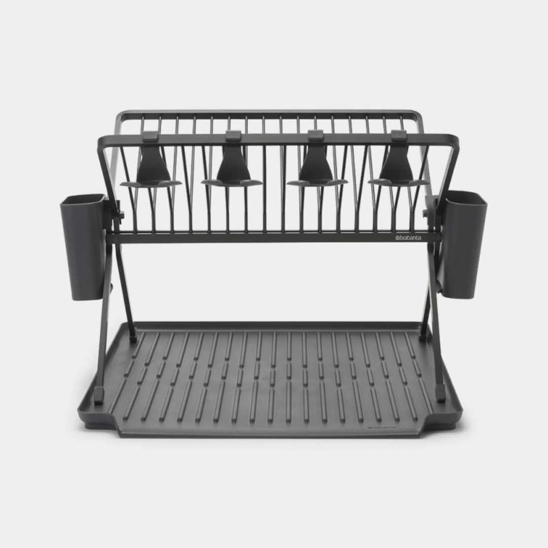 Brabantia Sink Side Foldable Dish Drying Rack Dark Grey - Red Rhino