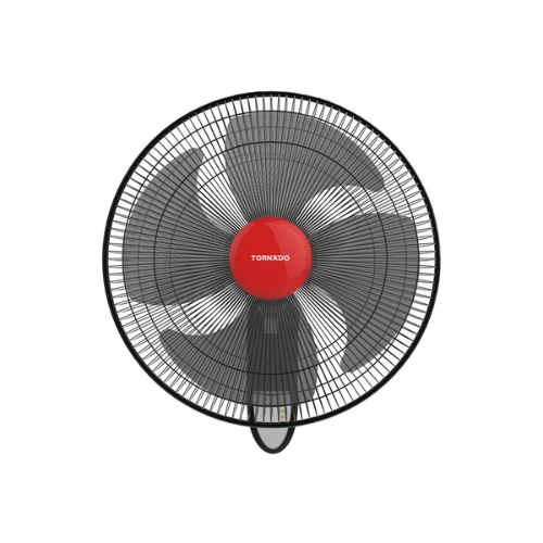 TORNADO Wall Fan 16 Inch, 4 Blades, Remote, Black EPS-16R