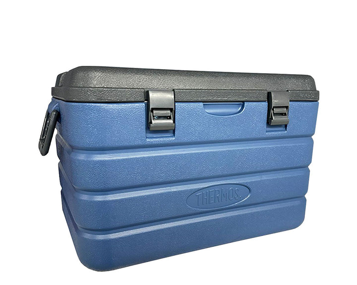 Thermos foam hard cooler 75L blue, front view