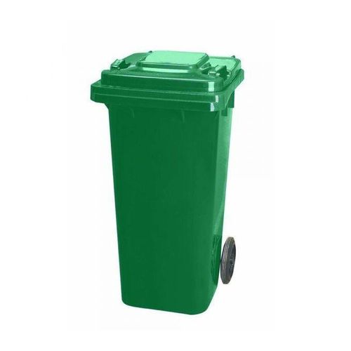 Plastic Trash Can 100L Waste Pedal Bin Heavy Duty with Wheels