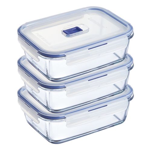 Luminarc Pure Box Square Food Storage Container Blue p4129 - Red Rhino