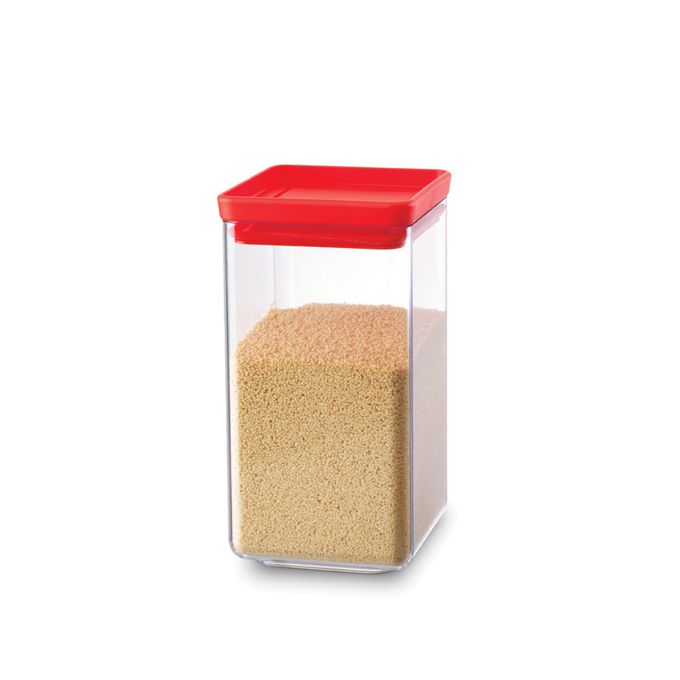 Square Canister 1.6L - Red
