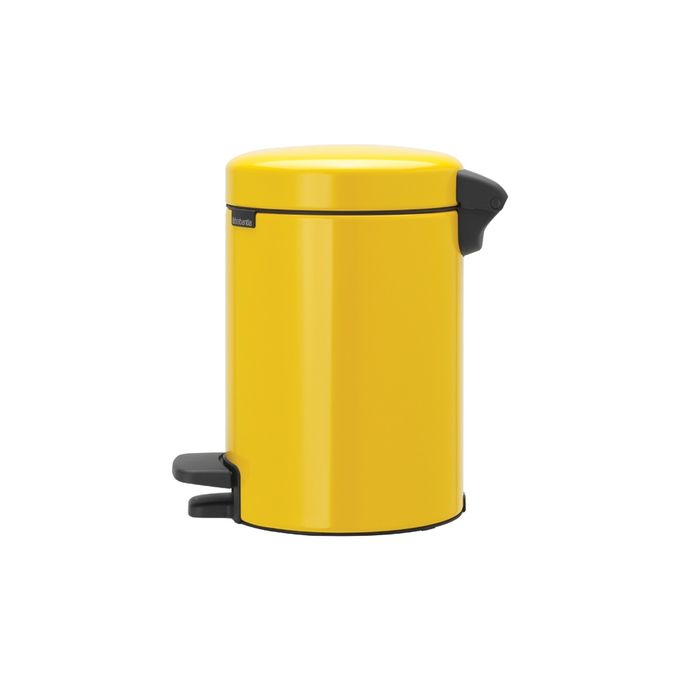 Newicon Pedal Bin 5L - Daisy Yellow - Red Rhino