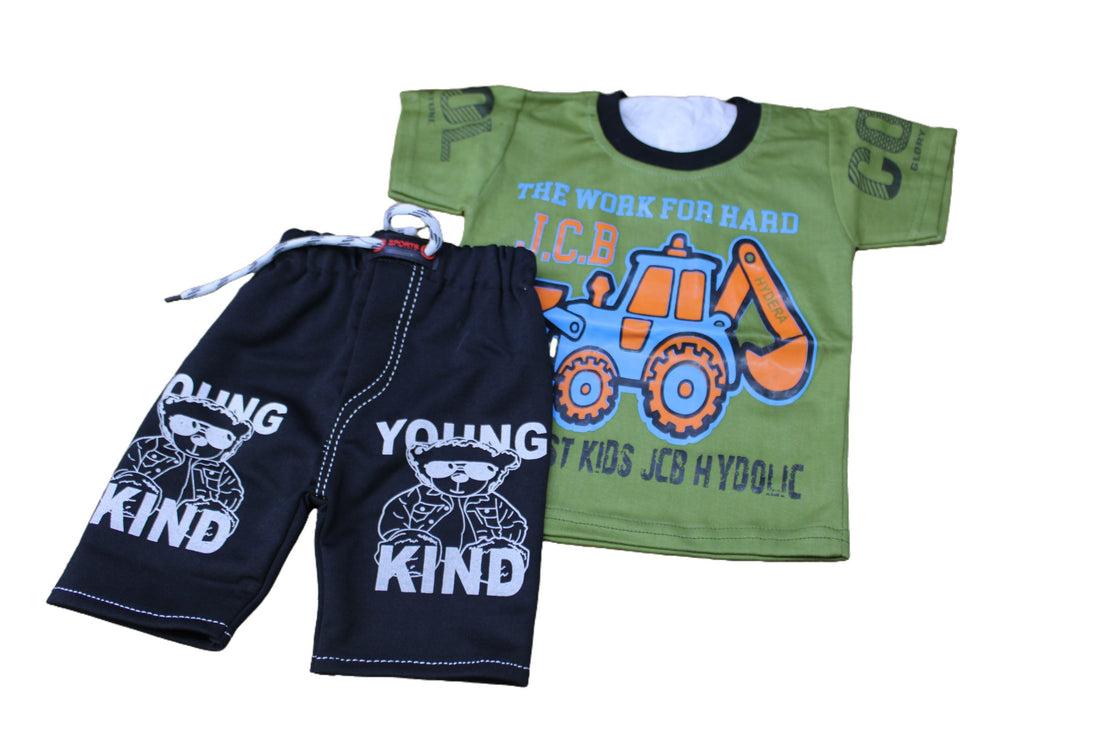 DES -3502/B Baby Boy T-shirt and short set - Red Rhino