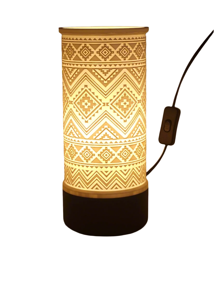Print3D Africa Boho Radiance Table Lamp product image - Red Rhino Kenya