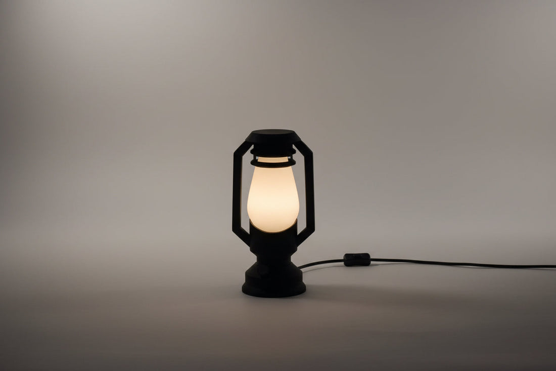 Print3D Africa KOROBOI Table Lamp – classic lantern-inspired 3D printed lamp | Red Rhino Kenya
