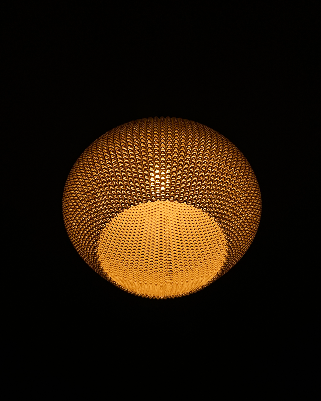 Print3D Africa AERO Pendant Lamp light detail - Red Rhino Kenya