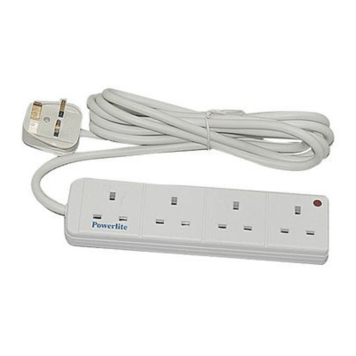 Powerlight 4 way Unswitched Extension Socket