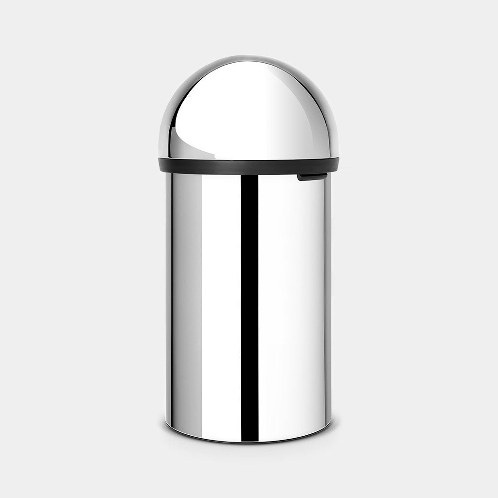 Push bin 60 litre - Brilliant Steel