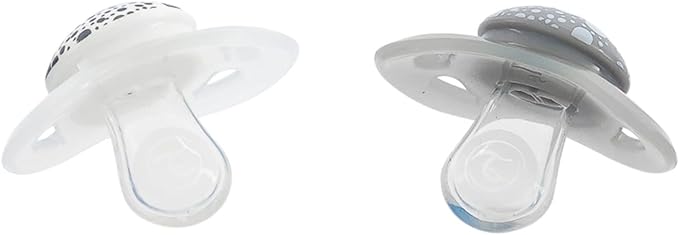 Twistshake 2X Orthodontic Pacifier 0-6m Pastel Grey White-78594