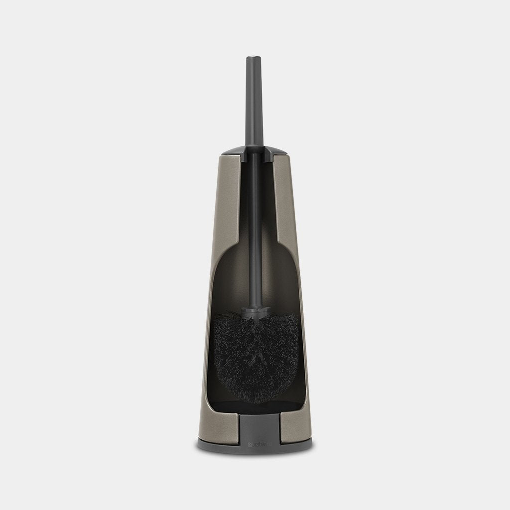 Toilet brush and holder - Platinum