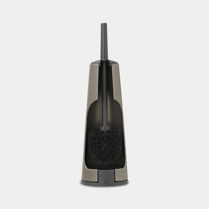 Toilet brush and holder - Platinum