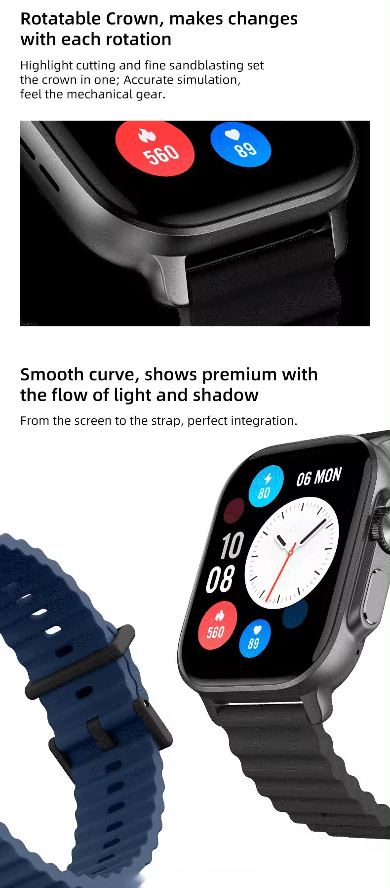 AceFit Sports Pro Smart Watch - Red Rhino