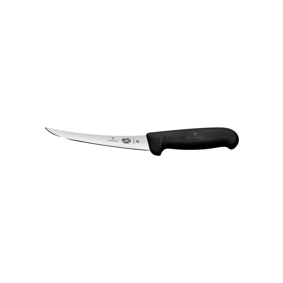 Victorinox Fibrox boning knife 5.6603.12 curved narrow blade side view