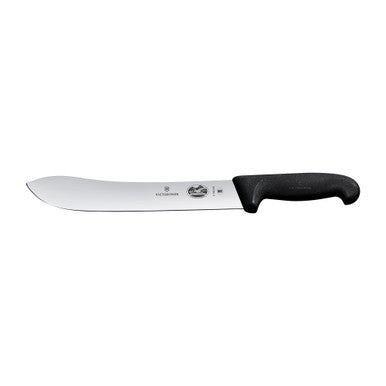 Victorinox Fibrox wide-tip butcher knife 25 cm 5.7403.25 black handle