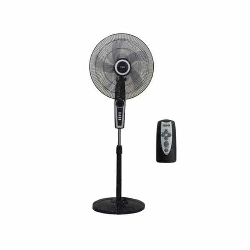 MIKA Stand Fan, 18", With Remote, Black & Silver MFS1832RBS - Red Rhino