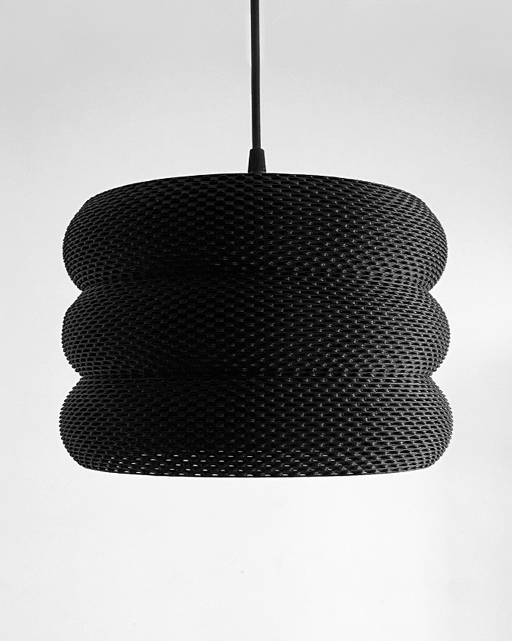 Print3D Africa MARA Black Pendant Lamp Kenya
