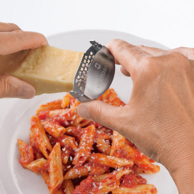 Victorinox cheese grater 7.6076 handheld grating demonstration