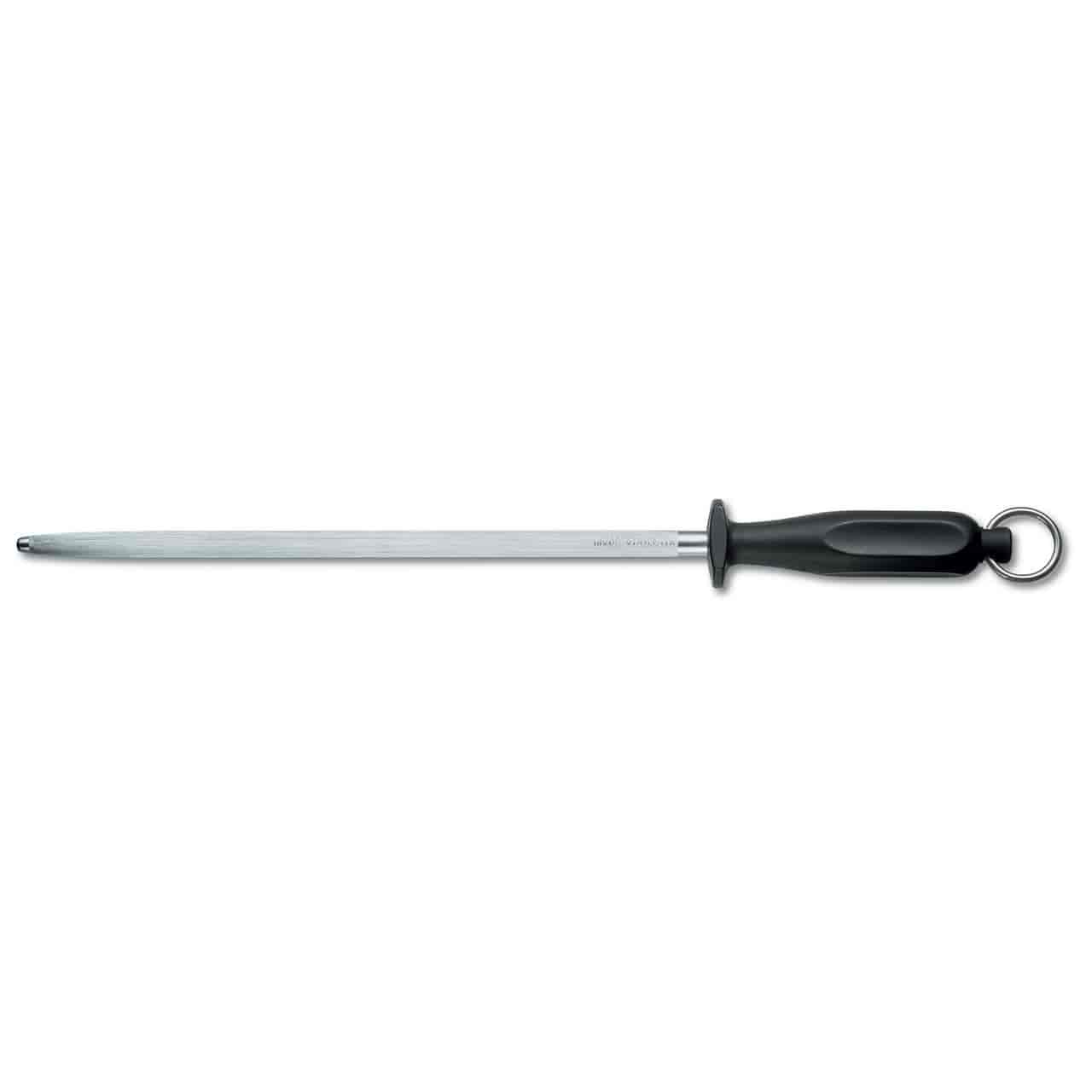Victorinox butcher sharpening steel 7.8513 30 cm round fine-cut with black handle