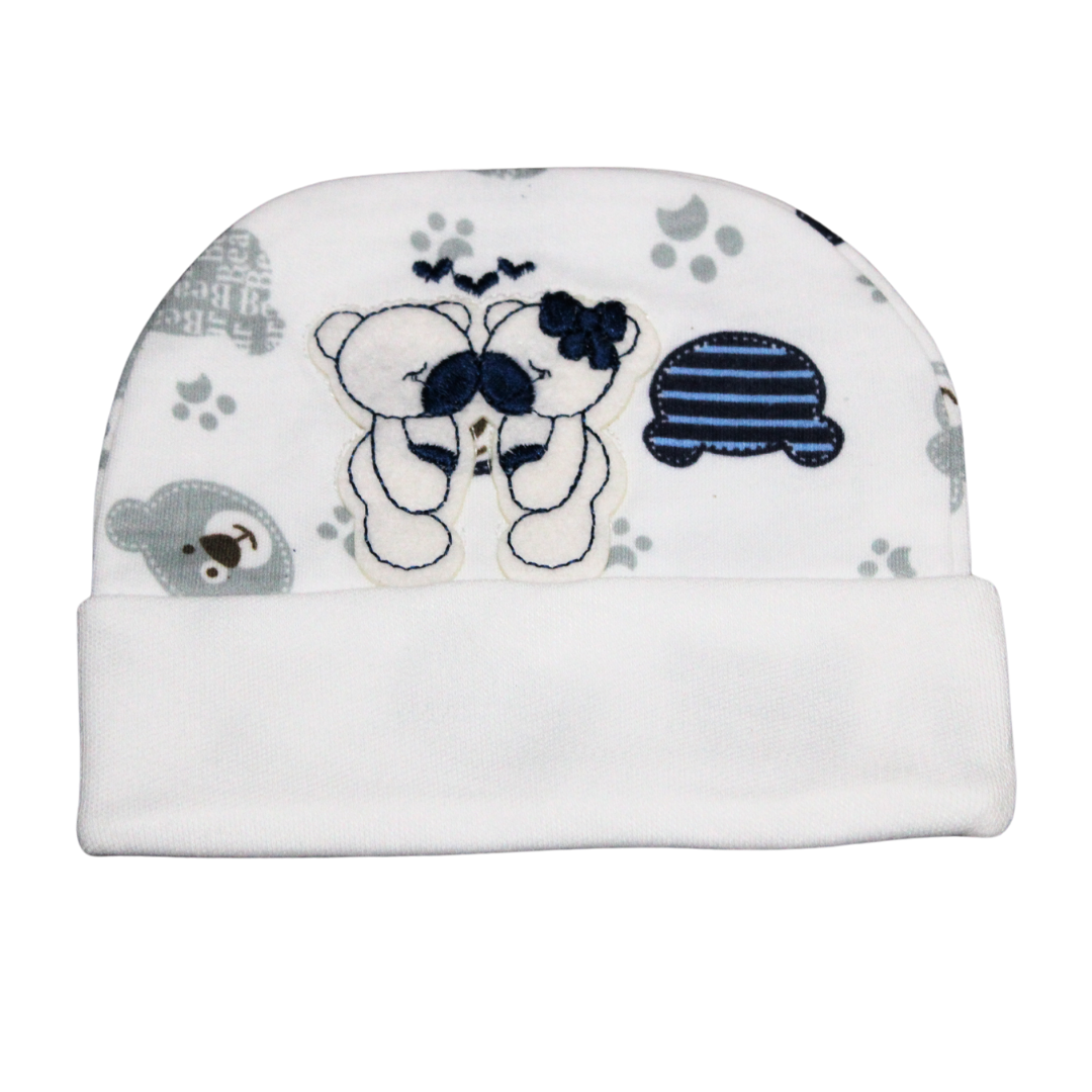 Soft Cotton Bear Caps for Baby