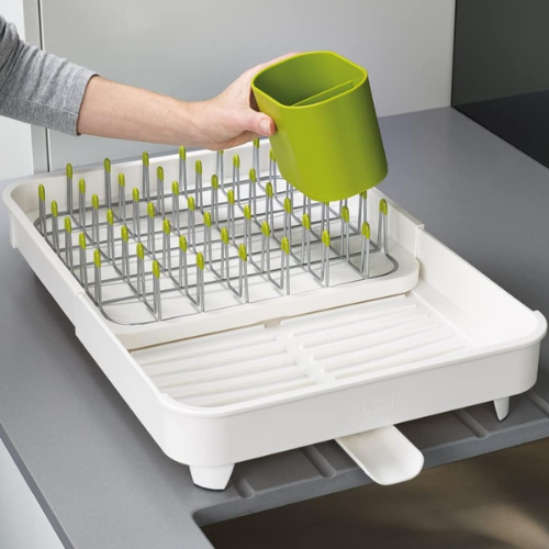 Joseph Joseph Extend - Expandable Dish Rack White - Red Rhino
