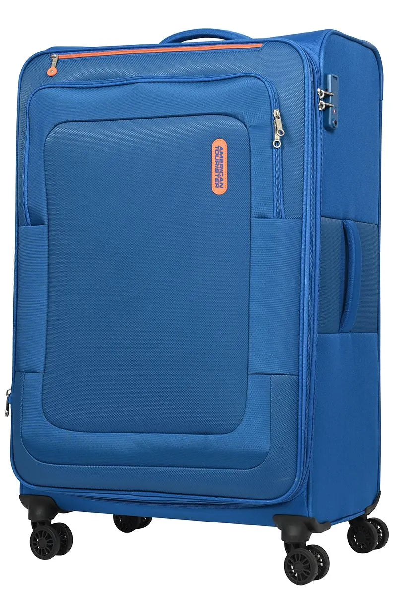 American Tourister Duncan+ Spinner 83 cm — Navy Blue Large Suitcase