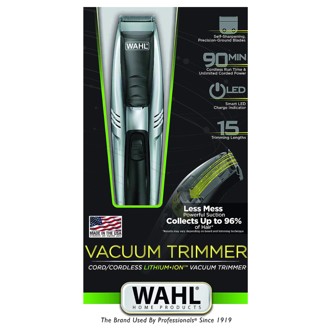 Wahl Vacuum Trimmer, Steel/Black 9870-027
