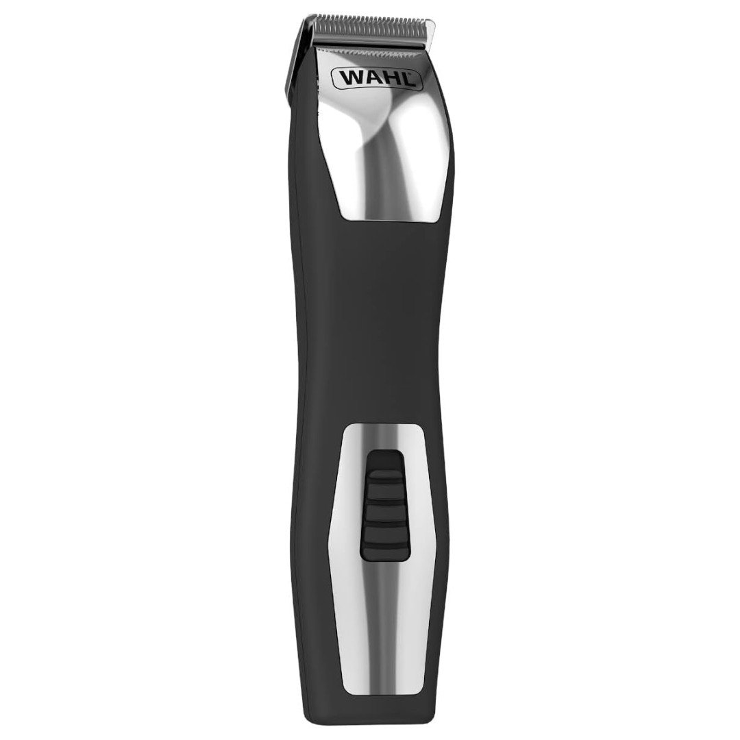 Wahl Groomsman Pro All-in-one Rechargeable Grooming Kit, Black/Silver-9855