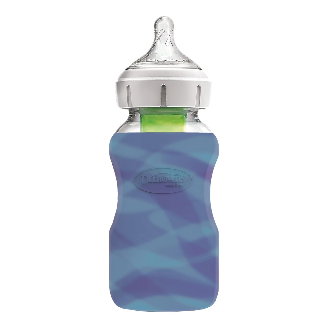 Dr. Brown's Wide-Neck Silicone Baby Bottle Sleeve, Glow-in-The-Dark 270ml-AC207 - Red Rhino