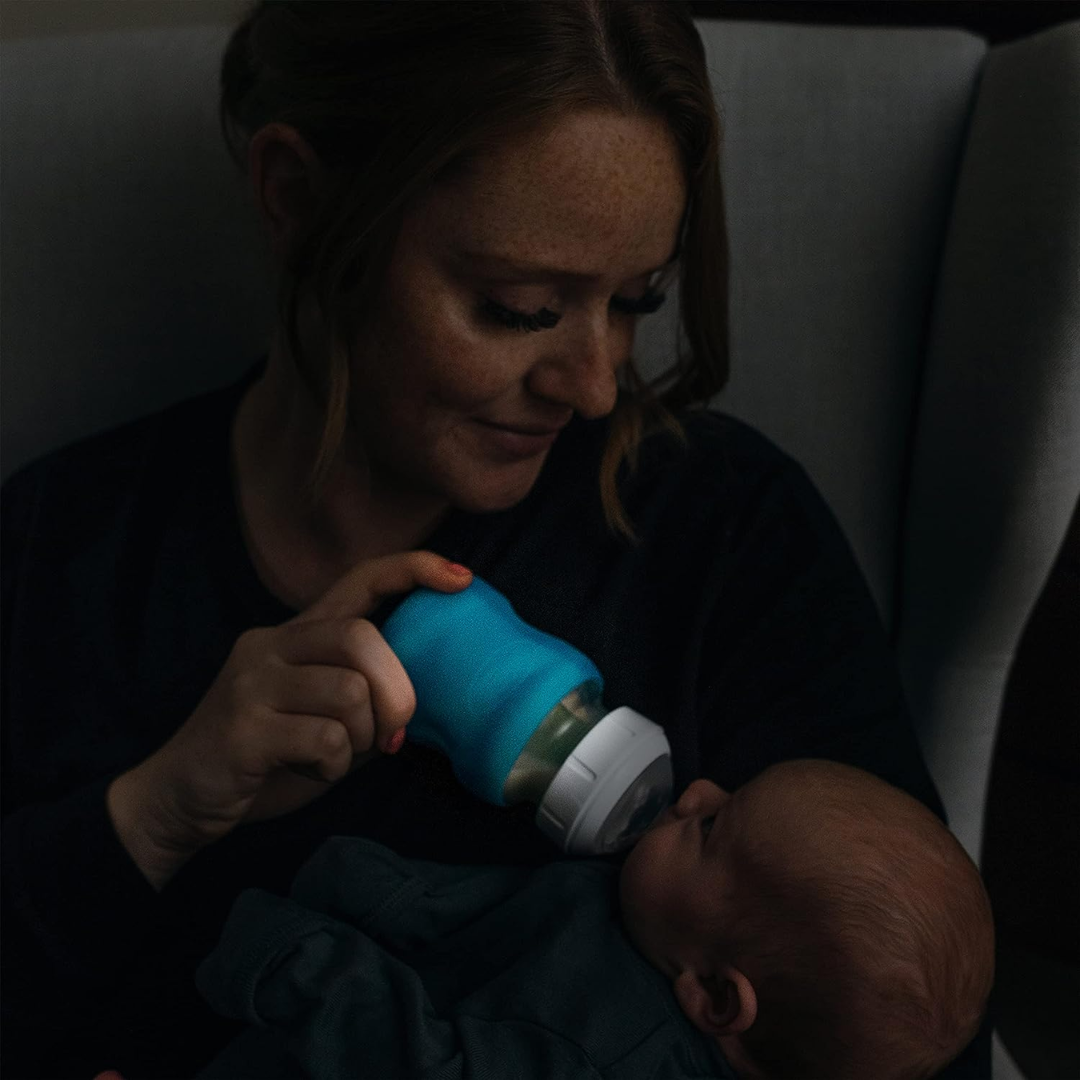 Dr. Brown's Wide-Neck 100% Silicone Baby Bottle Sleeve, Glow-in-The-Dark-AC208 - Red Rhino