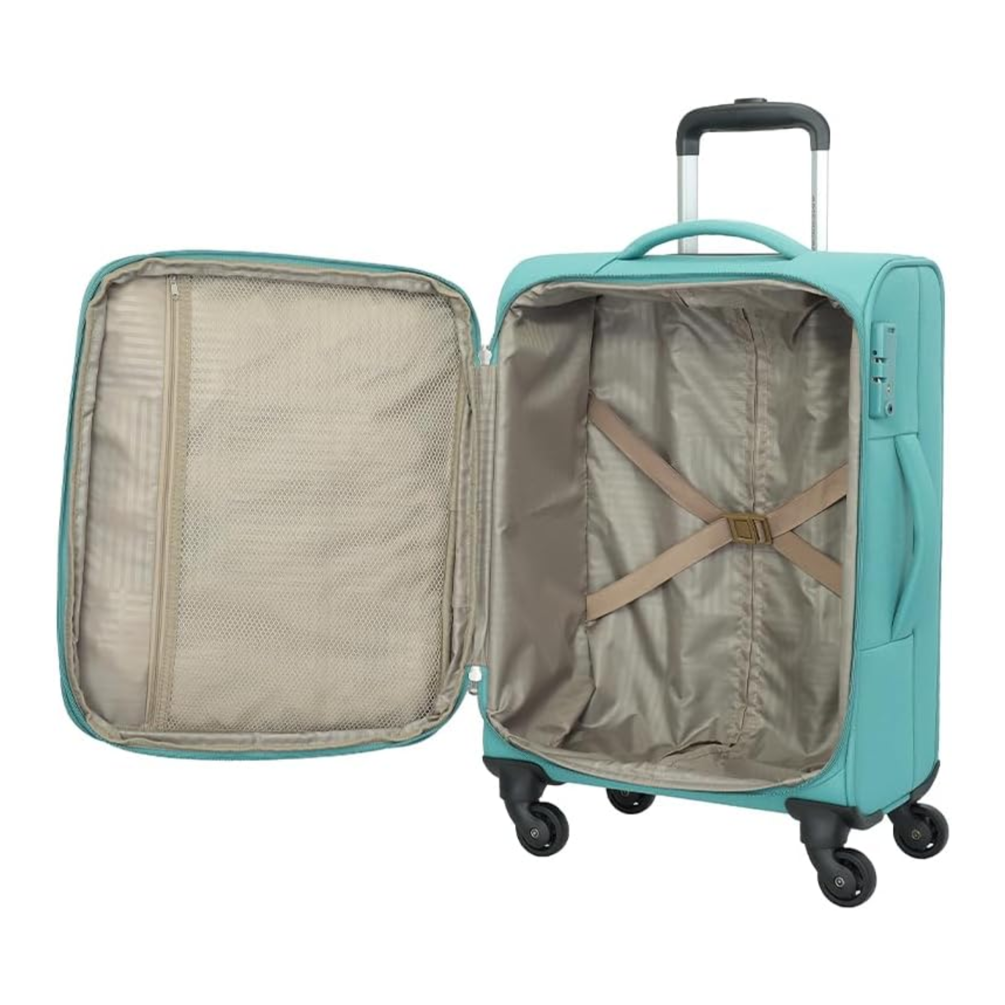 American Tourister Seville 57cm Expandable Cabin Suitcase - Green