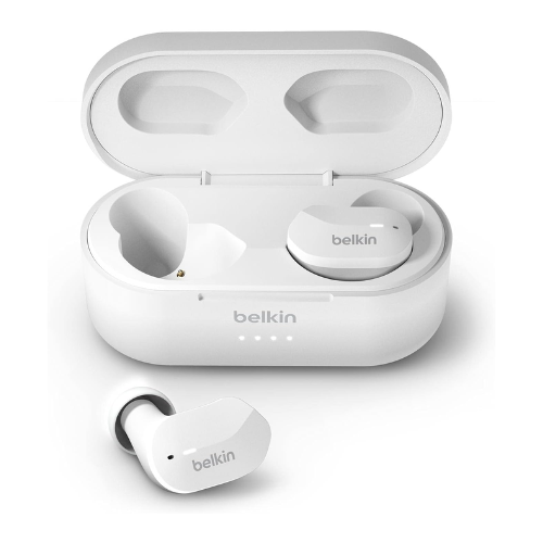 Belkin SoundForm True Wireless Earbuds - White - Red Rhino