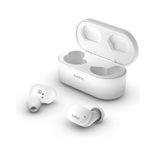Belkin SoundForm True Wireless Earbuds - White - Red Rhino