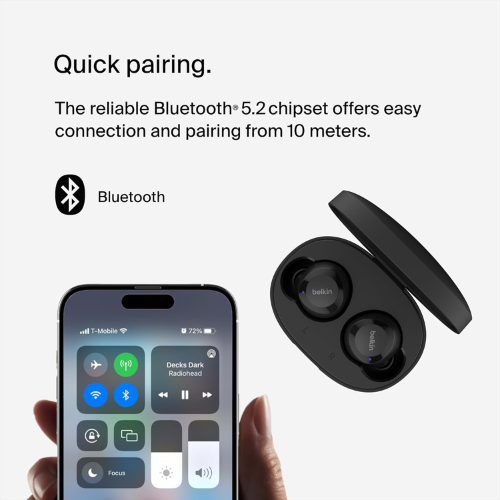 Belkin SoundForm Bolt True Wireless Earbuds - Black