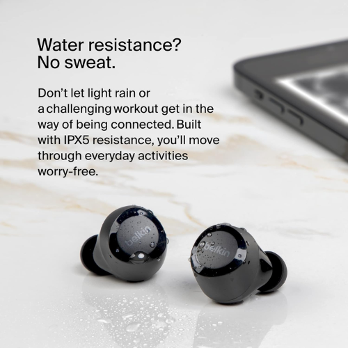 Belkin SoundForm Bolt True Wireless Earbuds - Black