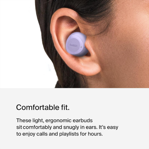 Belkin SoundForm Bolt True Wireless Earbuds - Lavender