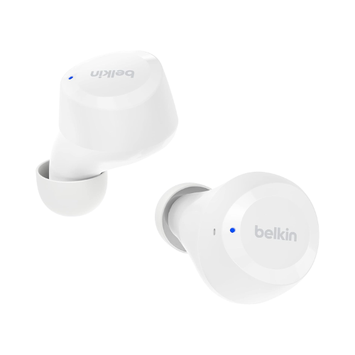 Belkin SoundForm Bolt True Wireless Earbuds - White - Red Rhino